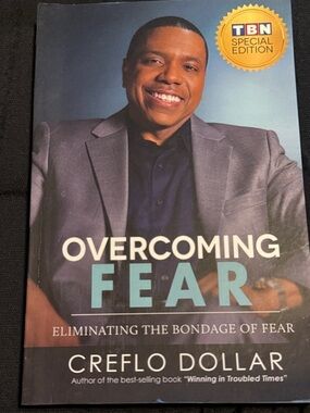 Overcoming Fear by Creflo Dollar - Teal & Black Cover